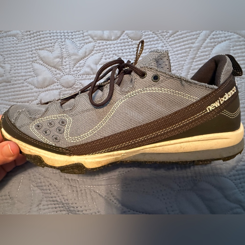 New Balance Gray and Brown Athletic Shoes